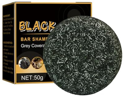 Savon Noir, Shampoing Pour Cheveux Gris, Savon Pour Cheveux Foncés Et épais, Shampoing Pour Foncés Pour Hommes Et Femmes (3PCS)