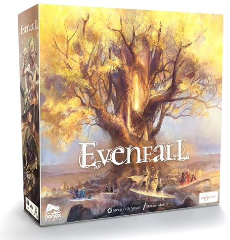 Evenfall - Strategy Board Game, Engine-Builder Card Game, Boundaries of Reality & Supernatural Dissolve, Ages 14+, 1-4 Players, 60+ Minutes