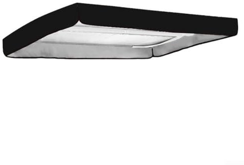 Toldo de repuesto para columpio de 2 a 3 plazas, impermeable, resistente al viento, protección solar para jardín (negro, 164 x 114 x 15 cm)
