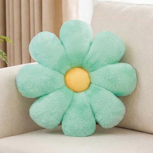 Aryan Bodenkissen, Blumenkissen, niedliches Bodenkissen, adrettes Raumdekorkissen für Schlafzimmer, Sofa, Couch, 38 cm (Grün)