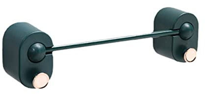 jojofuny Wall Storage Rod Elegant Towel Rack for Bathroom Kitchen and Bedroom Stylish Easy to Install Space-Saving Towel Holder Dark Green