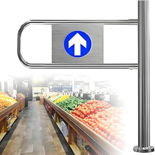 Cancello di Sicurezza a Battente con Chiusura Automatica, Porta a Molla unidirezionale per supermercati, Molla Stabile incorporata, Ideale per ingressi, Centri Commerciali e parchi Giochi 60