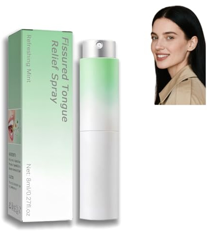 Tongue Repair Spray,Fissured Tongue Relief Spray,Instant Dry Mouth Relief,Breath Freshener,Moisturizing Dry Mouth Spray,Bad Breath Treatment for Adults,Tongue Relief Treatment,Sore Tongue Relief