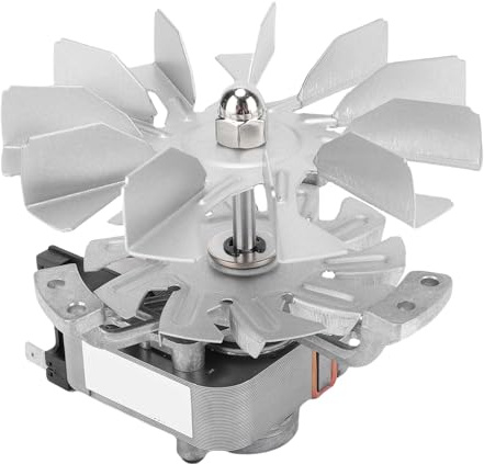 Asixxsix Motor de Horno y Aspa de Ventilador, Velocidad de 1500-2500 RPM, Motor de Ventilador de 65-120 CFM de Repuesto para Incubadora Secadora de Horno Jakel 19003 7242, Motor de Horno
