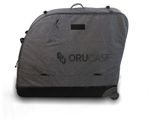 ORUCASE B2-MTB Bike Travel Case – Lightweight Airline-Friendly Rolling Bike Case with Foam Armor Protection, Wheels & Backpack Straps – Fits Most MTB, Gravel & Road Bikes