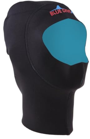 AMSLSIU Premium Diving Hood Women Anatomical Fit Flatlock Seams And Neutral Style Wetsuits Neoprene Cap 1mm Premium Neoprene Scuba Diving Hood Men, Black, M