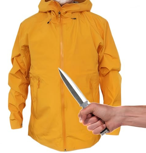 AmpsafeX Chaleco resistente a puñaladas, chaleco de protección ligero y ocultable, equipo de protección de seguridad ajustable de alta resistencia para hombres y mujeres, amarillo, L