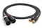 enoaudio Mogami 2534 Quad Stereo Paar (L,R) Audio Kabel | Neutrik Gold Cinch RCA - XLR male | HiFi, 1,0 m