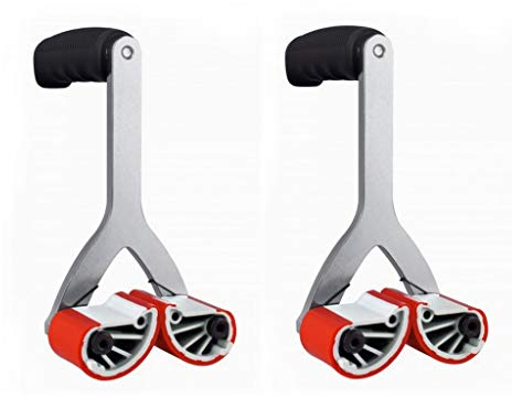 IQ-Tools Plattenträger Junior 0-40 mm (rot, 1 Paar, 0-40 mm Stärke, für verschiedene Materialien, verstellbare Spannkraft, Klemmzange, Tragehilfe, Plattenheber) PWE0070