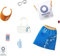 Barbie GJG35 - Fashion Modeset,T-Shirt, Rock und 6 Accessoires Puppen
