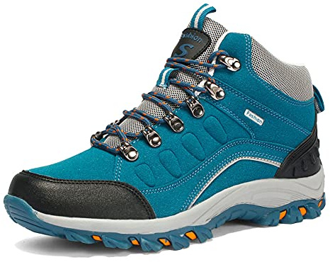 Youngtie Bottes de Randonnée Montagne Femmes Hommes Chaussures de Randonnée Imperméables Femmes Antidérapantes Confortables