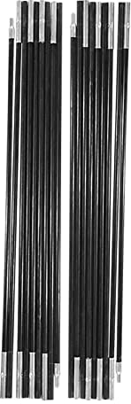 Ejoyous Zeltstange Zelt Zeltgestaenge, 4,9 m 9-teilige Universal Zeltplanenstangen Verstellbare Zeltstangen faltbares Ersatzstangen für Camping Zeltzubehör Außenbereich Markisenrahmen