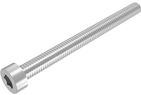 SECCARO Zylinderschraube M6 x 70 mm, Edelstahl V2A VA A2, DIN 912 / ISO 4762, Innensechskant, Vollgewinde, 20 Stück