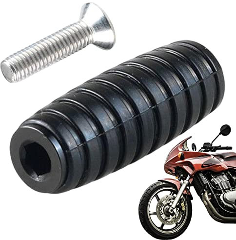 WOTEG Pedana per moto – Pedane per leva del cambio antiscivolo – Adatto per ATV Scooter Motorcycle, foro 6 mm, barra di arresto del motore autostradale