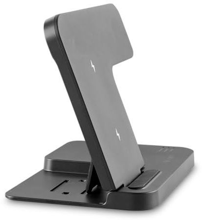 X4-LIFE Qi-Ladestation drahtloses Laden für Smartphones, Kopfhörer & Apple Watch Power-Hub
