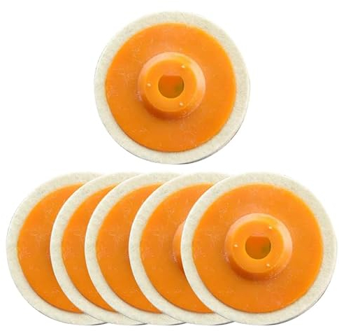 MFCGHXR 8 discos de pulido, 100 mm Disco de pulido de lana de,amoladora angular, para pulir superficies de vehículos y paredes de azulejos, quitar adhesivos