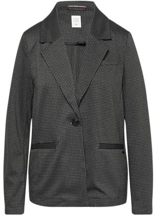 QS Karierter Blazer aus Viskosemix