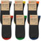Dafi soft 6 Pairs Unisex Wide Diabetic Cotton Socks Made in Turkey (UK 9-12 / EU 43-46, 6x Black Coloured)