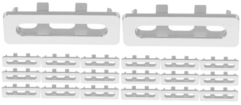 Angoily 20pcs Overflow Drain Cover for Bathroom Sink Replacement Cap Strainer Plug