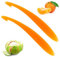 2 Pcs Orange Peeler,Orange Peeler Tool, Citrus Opening Tool, Simple Long Handled Orange Peeler Tool, Easy to Open Orange and Citrus Kitchen Accessory Tool, Orange and Lemon Grapefruit Peeling Device