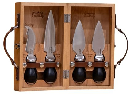 BOSKA Cheesemongers Parm Set Pro/Coltelli da formaggio professionali/Per parmigiano/Acciaio inossidabile di alta qualità/Coltello ergonomico/Taglierino e 2 coltelli da parmigiano