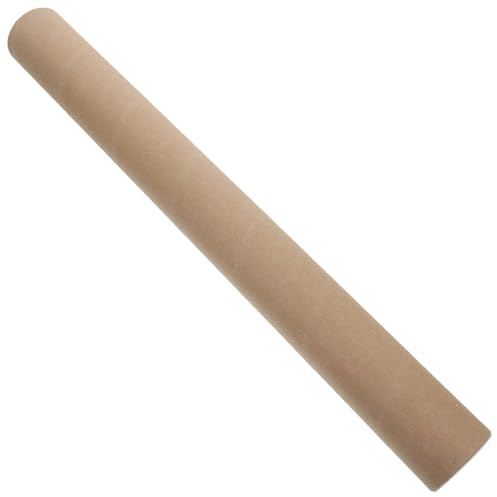 EPIGEIST Tubo di Cartone Kraft Rotondo per Spedizione Poster con Tappo in Plastica Tubo D’Arte Resistente per Imballaggio Mappe e Progetti Confezione Poster per Trasporto Sicuro