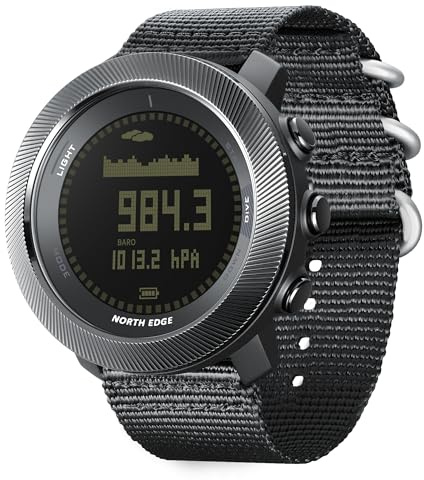 AREXTN Military Tactical Dive Watch for Men 50M Free Dive Computer, Compass, Altimeter, Barometer, Step Counter, Waterproof 330FT, Rechargeable Battery