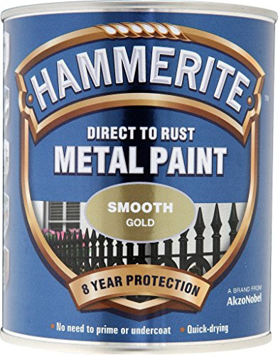 Hammerite Metal Paint Smooth 750ml Gold by Hammerite