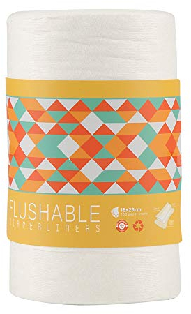 100 Blatt Naturbambus Einweg Unscented Windel Zwischenlagen Biologisch Abbaubare Windel Zwischenlagen Einsätze Waschbar Windeln Super Saugfähig Färbemittelfrei Windeln für Babys