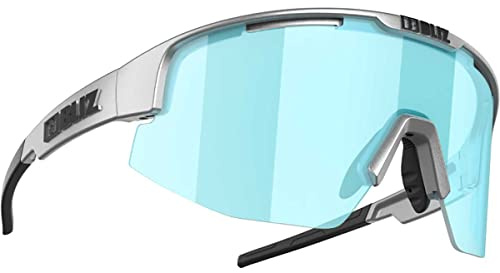 BLIZ Sportbrille Matrix CAT 3 Silver Metallic Frame Glas Smoke with Ice Blue Mul 52204-53