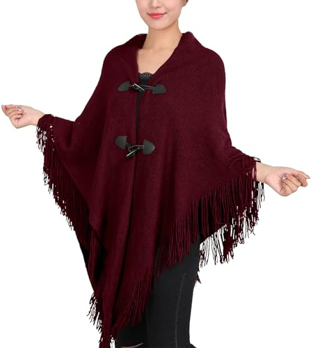 HANXIULIN Damen Baumwolle Schal Dreieckschal Kaschmir-Schal Vintage Wintertuch Knopftuch Damen Lätzchen Dreieckstuch