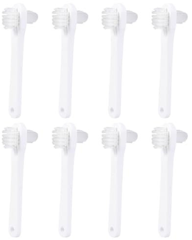 JECOMPRIS 8pièces Brosse à Dents Portable Pour Prothèses Dentaires Nettoyage Avec Double Tête Pour Hygiène Voyage