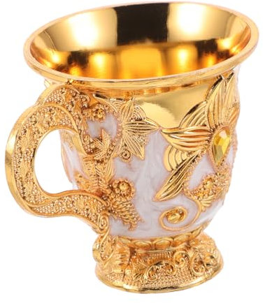 Cabilock 1piezas Cáliz Vintage De Aleación De Zinc Floral Retro Taza Medieval Elegante Para Fiestas Banquetes y Decoraciones De Halloween