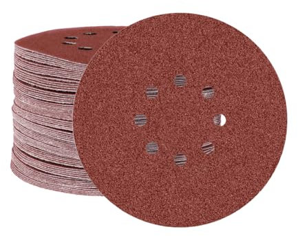 MioTools Fox Klett-Schleifscheiben, 225 mm, 8-Loch, f. Trockenbauschleifer, Normalkorund (10 Stk.) K16