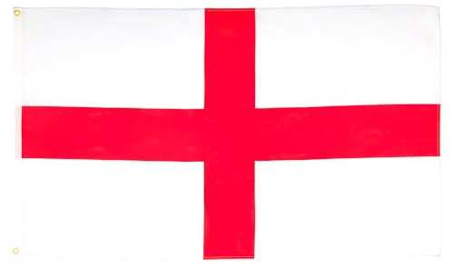 AZ FLAG Lote de 10 banderas de Inglaterra – 150 x 90 cm – Bandera inglesa 100% poliéster con ojales metálicos integrados