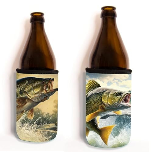 Bäng Läng Refrigeratore per bottiglie di birra e lattine – (0,5 l) – Raffreddamento a lunga durata, Carp, Pike, 2 pezzi.