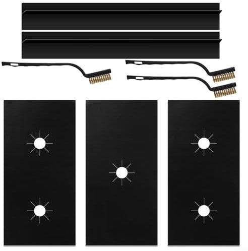 CWOQOCW Protectores de cocina de gas, protector de encimera de estufa de gas de fibra de vidrio, con herramientas de limpieza y tiras de espacio