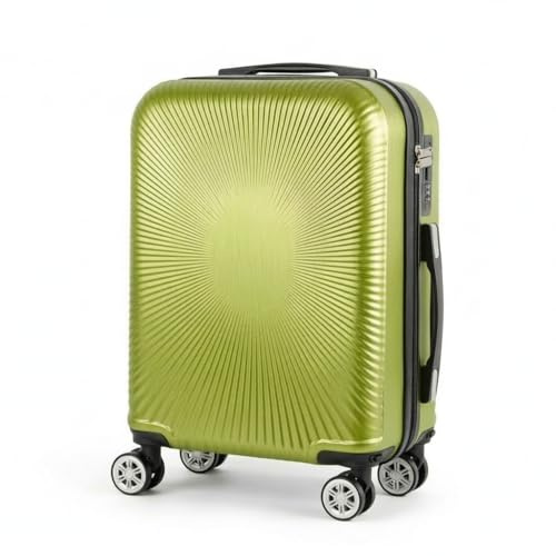Ryan air (40x20x25) Underseat Cabin Bag, Lightweight Suitcase Cabin Case, 4X 360 Degree Spinner Detachable Wheels, Maximum Carry-On Size, ABS Hard Shell, 10kg Hand Luggage Bag (Lime Green)