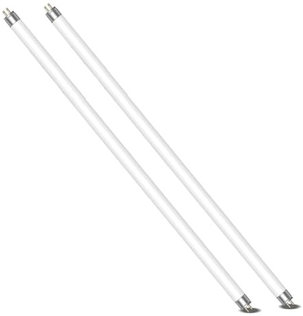Generico Confezione da 2 Tubi Fluorescenti da 13W, T5 Bianco Freddo 4000K, 1000LM, 517mm, Base G5, Tubo a Bassa energia, Luce di Emergenza a Risparmio energetico, Adatta,14.0 Watts