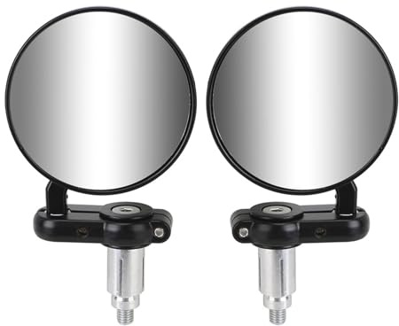 Rétroviseur Moto 2 Rétroviseurs De Guidon Universels pour Moto, Fixation en Bout De Guidon, 22 Mm