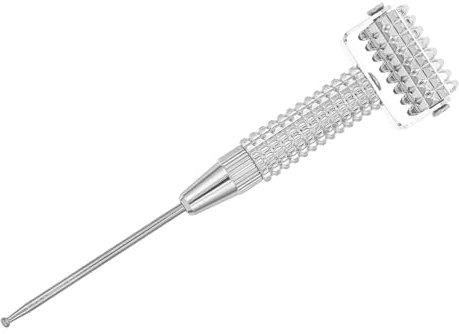 IWOWHERO Lápiz Detector de Puntos de Acupuntura Rodillo de Resorte de Cobre para Masaje Facial y Detección Precisa, Adecuado para Uso Doméstico y Clínico