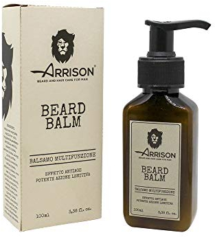 ☆ARRISON® BEARD ☆ Balsamo barba 100ml - Balm 100% Made In Italy - Ammorbidisce, Nutre e Disciplina tutti i tipi Barba - Ottimo come After Shave e Idratante per il Viso