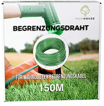 MOWHOUSE 150 m Begrenzungskabel Mähroboter - Universal Begrenzungsdraht für Rasenroboter - Rasenmähroboter Kabel Draht
