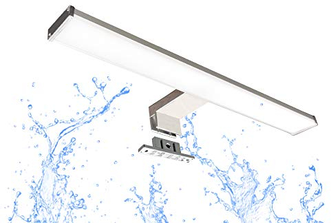 Trango Modern XXL IP44 LED Spiegelleuchte Produktlänge: 830 mm 2245 Badleuchte, Schminklicht, Badezimmer Schrankleuchte, Aufbauleuchte, Spiegelschrank Beleuchtung 3000K warmweiß
