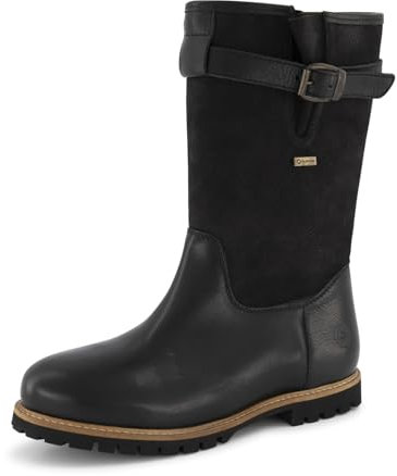 Travelin' Herren Finland Men Boot mid Country Technical Leder stiefel elegant - Schwarz 48
