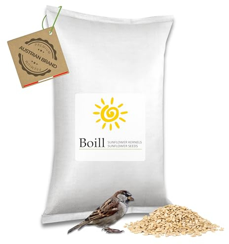 Boill/solrosfrön skalade brott 25 kg – fågelfoder direkt från tillverkaren, vilda fåglar trädgård foder ny skörd året runt foder, hackad