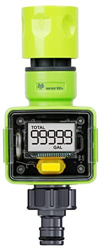 JonesHouseDeco Wasserzähler, praktische Gartenuhr, 4 Modi zur Steuerung des Wasserverbrauchs, LCD-Display, 3/4 Zoll Anschluss A105B00-EU2