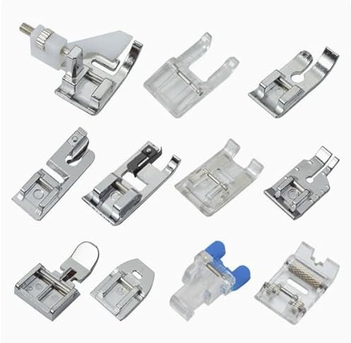 11Pcs Pied Presseur Machine à Coudre,Pieds de Biche,Machine à Coudre Kit Pieds de Biche Multifonctionnel,pour Machines à Coudre Brother,Babylock,Janome,Elna,Toyota,Singer