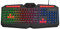EliteForce Gaming Keyboard LED Rainbow Backlit Light up Membrane Keyboard Spill-Resistant for PC Computer Laptop Windows Gamer Xbox One PS4 PS5 UK Layout Adjustable Backlight 105 + 10 Multimedia Keys