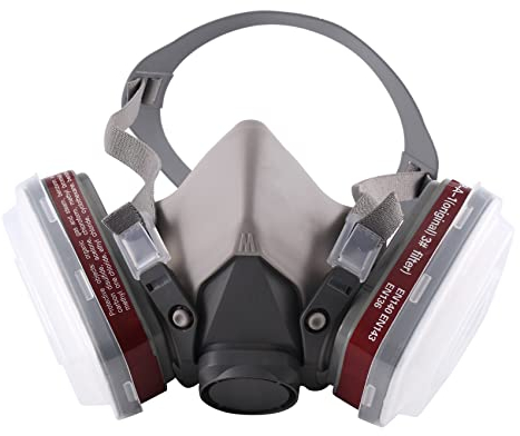 Masque respiratoire respiratoire réutilisable en élastomère Masque anti-poussière avec filtres pour peinture de soudure Construction